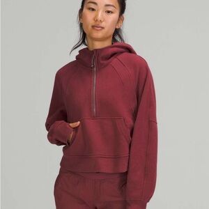 Lululemon Scuba Oversized Half-Zip Cropped Hoodie